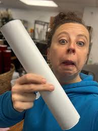 check with your local schools to see if they will take your paper towel or  toilet paper rolls… a lot of their art classes would love them 😉 a great  way to