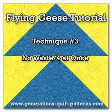 learn to make no waste flying geese quilt blocks quick