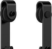 skysen Cabinet Sliding Barn Door Hardware Kit Super Mini Sliding Door Hardware for Wardrobe Cabinet TV Stand (ykd2-Roller Set)