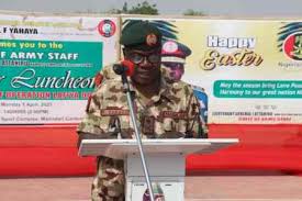 Major general farouk yahaya the newly appointed chief of army staff (coas).pic.twitter.com/822wmiby4w. Coas Attahiru Celebrates Easter With Troops Of Operation Lafiya Dole Trek Africa
