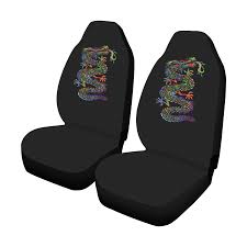 Rainbow Dragon Car Seat Covers Set Of 2 Id D2994829 Car Seat Cover Sets Carseat Cover Seat Covers