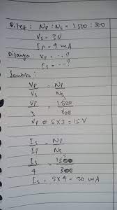 Maybe you would like to learn more about one of these? Sebuah Transformer Memiliki 1 500 Lilitan Primer Dan 300 Lilitan Sekunder Bila Tegangan Brainly Co Id