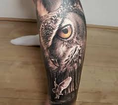 Realistic Bird Of Prey Tattoo Owl Tattoo By Marek Hali Post 19141 Owl Tattoo Owl Tattoo Sleeve Realistic Owl Tattoo
