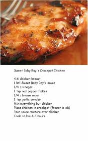 Get this list of keto crockpot chicken recipes here. Sweet Baby Ray S Crockpot Chicken Chicken Crockpot Recipes Recipes Crockpot Dishes