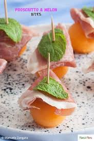 Prosciutto And Melon Bites Is A Very Quick Recipe For One Of The Most Classic Of Italian Summer Appetisers Summer Appetizer Appetizers Easy Appetizer Bites