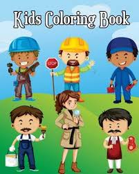 These are just a few benefits your kid can acquire from our easy. Kids Coloring Book Easy Coloring Pages For Little Hands With Thick Lines Learn About Careers By Alexander Torres