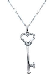 Buy diamond key pendant for women on newchic is no wrong, more cheap diamond key pendant hot sale at discount prices. Effy 14k White Gold Diamond Heart Key Pendant 0 19 Tcw Effyjewelry Com