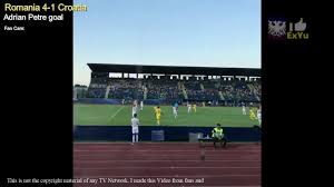 Cu o atmosfera ca acasa romanii au reusit sa. Romania 4 1 Croatia Goal Adrian Petre Euro U21 2019 Video Dailymotion