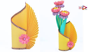 Check spelling or type a new query. Making Paper Flower Vase Easy How To Make A Amazing Flower Vase At Home Paper Pot Crafts Ideas Youtube