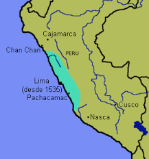 Mapa Con Las Posiciones De Lima Pachacamac Y Cusco Organizacion Politica Inca Organizacion Social