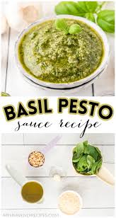 Basil Pesto Sauce Recipe In 2021 Pesto Sauce Recipe Basil Pesto Sauce Pesto Sauce