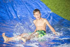 Long slip and slide tarp. Do Tarps Work For Slip And Slides Chicago Canvas Supply