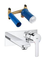 Grohe Lineare Mitigeur Monocommande 2 Trous Lavabo Taille M Vendu Avec Corps Encastre Chrome 19409001 23571000