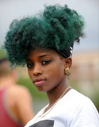 Image Result For Manic Panic Enchanted Forest On Dark Hair Natural Hair Styles Green Hair Natural Hair Color