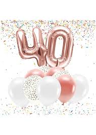 Das jubiläum feiern wir mit der erlebt 90 jahre leidenschaft, 90 jahre innovationen, 90 jahre vorwärtsdrang: Luftballon 40 Jahre Geburtstag Jubilaum Rosegold