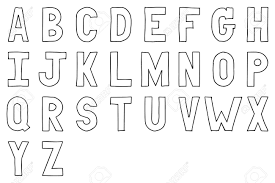 Most young children learn the alphabet and corresponding letter sounds through repetition and memorization. Black Color Hand Drawing Of Uppercase English Alphabet Letter On White Background Royalty Free Cliparts Vectors And Stock Illustration Image 148924487