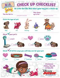 Doc Pet Vet Check Up Checklist Jpg 1275 1650 Pet Vet Kids Vet Clinic Pets Preschool Theme