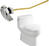 Jmkcoz Poignée de levier de chasse d'eau à montage latéral pour réservoir  de toilettes TOTO - Ajustement universel pour la plupart des toilettes - ...