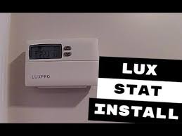 Thermostat that fits your life. Lux Programmable Thermostat Installed Youtube