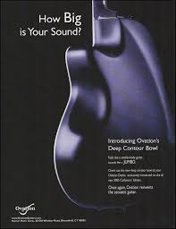 Ovation 2005 Collectors Edition Deep Contour Bowl Guitar Ad 8 X 11 Advertisement Ovation