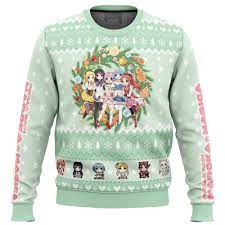Magical Girls Puella Magi Madoka Magica Ugly Christmas Sweater - Anime Ape