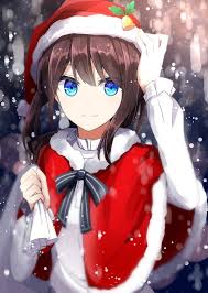 Beautiful Anime Girls Anime Christmas Anime Anime Art Girl
