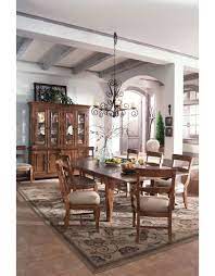 Aico furniture, server & sideboard, tuscano melange collection, tuscano melange dining. Kincaid Tuscano Refectory Dining Table 96 054v As Is Furnish This