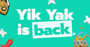 Yik yak helps you feel at home within your local update time! Hui3w 8fh4rajm