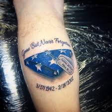 Dog tags and ribs tattoo. 40 Best Dog Tag Tattoos To Try In 2018 Buzz16