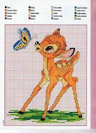 All our cross stitch patterns and charts are in a zipped file format and requires a password to unlock it. Bambi With A Butterfly Cross Stitch Pattern Free Cross Stitch Patterns Crochet Knitting Cross Stitch Disney Cross Stitch Cross Stitch Animals