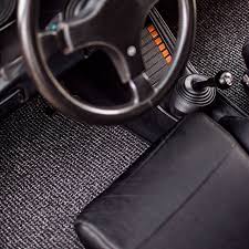 Pborowczynski0184 Posted To Instagram Our Floor Mats Here Black Grey Black Thick Vinyl Piping In Black Interior Of 72 Porsche 911 Porsche Black Interior