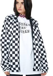 Black And White Checkered Jacket Lazy Oaf Irregular Fit Coach Jacket Cuz You Like To Be Different This Reversible Black N White Checkered Jac Bomber Jacket Outfit Outerwear Sale Coach Jacket