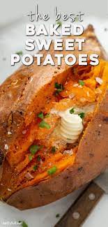 Bake for 45 to 60 minutes, until their skins are crispy, and sticking one with a fork meets no resistance. Perfectly Baked Sweet Potato How To Bake Sweet Potatoes