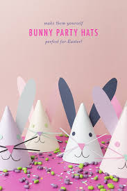 Diy Birthday Hats For Adults Diy Bunny Party Hats Easter Crafts Diy Easy Easter Crafts Bunny Party