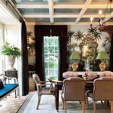 merci garnica miguelena papier peint le jardin aux oiseaux ananbo c tete de lit heapsandwoods beautiful dining rooms dining room interiors interior