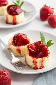 Most cake recipes out there are for 8 inch cake pans with double and sometimes even triple layers. Mini Strawberry Cheesecakes Recipe Dessert For Two