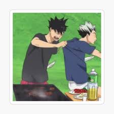 Bokuto Koutarou and Kuroo Tetsurou Barbeque Scene during the training camp  49 Duvet Cover for Sale by kassy-yana | Redbubble