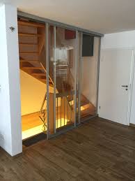 Sliding Staircase Separating Door360 With Soundproofing Glass From Munch Schiebeturen Treppenhaus Abtrennung Von Door360 Mi Treppe Haus Treppenhaus Treppe
