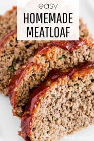 Easy Homemade Meatloaf Recipe I Heart Naptime Recipe In 2020 Homemade Meatloaf Easy Homemade Meatloaf Classic Meatloaf Recipe