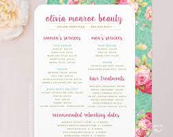 Hair Stylist Or Barber Services Menu Salon Price List Etsy Salon Price List Hair Salon Prices Hair