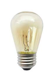 48 Pack S14 Mini Light Bulb 11w Amber Tint Patio Sign Edison Replacement Bulbs 99461065550 Ebay