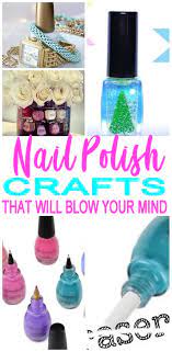Nail Polish Bottle Crafts Wondering What To Do With Those Old Nail Polish Bottles Or How To C Nail Polish Crafts Diy Empty Nail Polish Bottles Diy Nail Polish