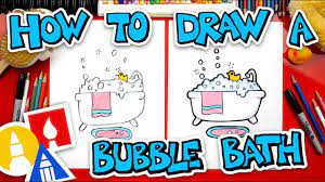How To Draw A Bubble Bath Art For Kids Hub Kids Art Supplies How To Draw A Bubble