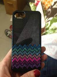 I am so excited to have a chevron cross stitched phone case. Cross Stitch Iphone Case Dmc Jewel Effects Thread Cross Stitch Crochet Phone Cases Stitch