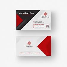 Black And Red Visiting Card White Business Card With Red Details Red Business Cards White Business Card Photography Business Cards