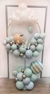 Ballon Baby Taufe 1 Geburtstag Trend Baby Shower Balloons Balloons Balloon Decorations