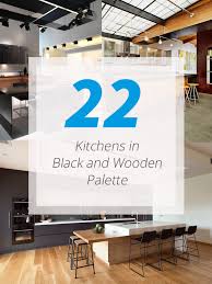 Cheap solid wood worktops at hc supplies. 22 Kitchens In Black And Wooden Palette Home Design Lover