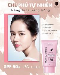 Kem Chống Nắng Hemia Dưỡng Trắng Chống Lão Hoá & Kiềm Dầu Kiêm Make Up Phù  Hợp Cho Mọi Loại Da