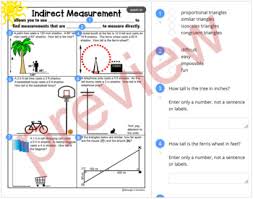 Chapter 6 grade 5 add and. Indirect Measurement Practice Distance Learning Pdf Goformative Com