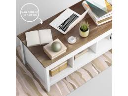 Modern coffee table with hidden storage. Costway Lift Top Coffee Table W Hidden Compartment And Storage Shelves Modern Furniture Stacksocial